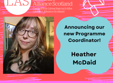Announcing LAS' new Programme Coordinator is Heather McDaid